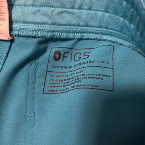 Women’s Figs joggers in teal. Size MP - Picture 2 of 4